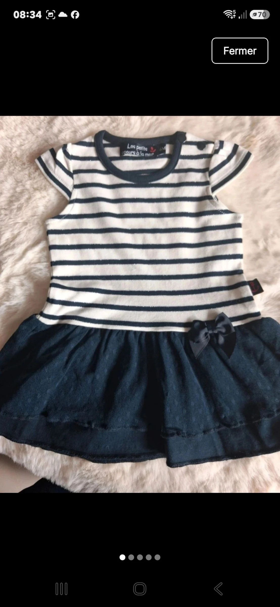 Very pretty baby dress with its bolero – photo 4